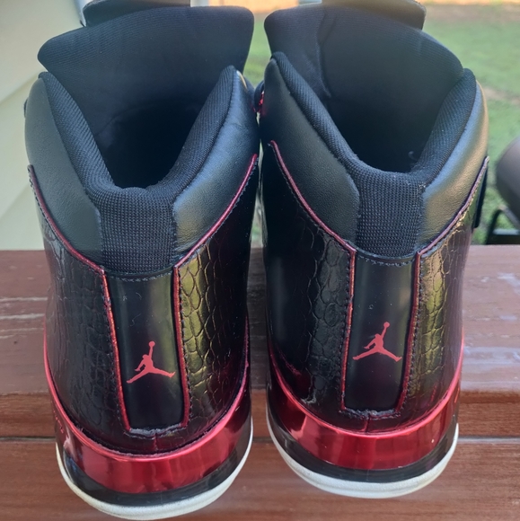 Nike Air Jordan 17 + XVII Retro Black Red Chicago Bulls Men’s Size 12 - Picture 2 of 13
